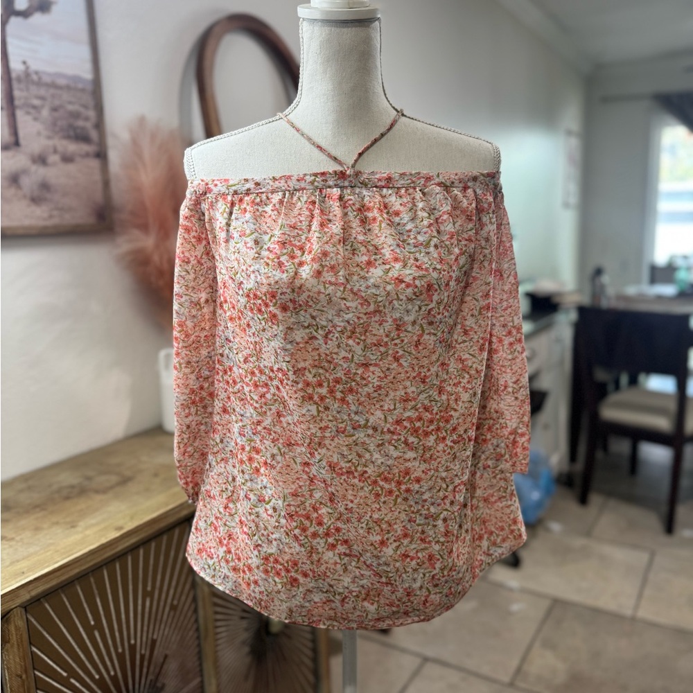 1. State Floral Off-the-shoulder Blouse Medium